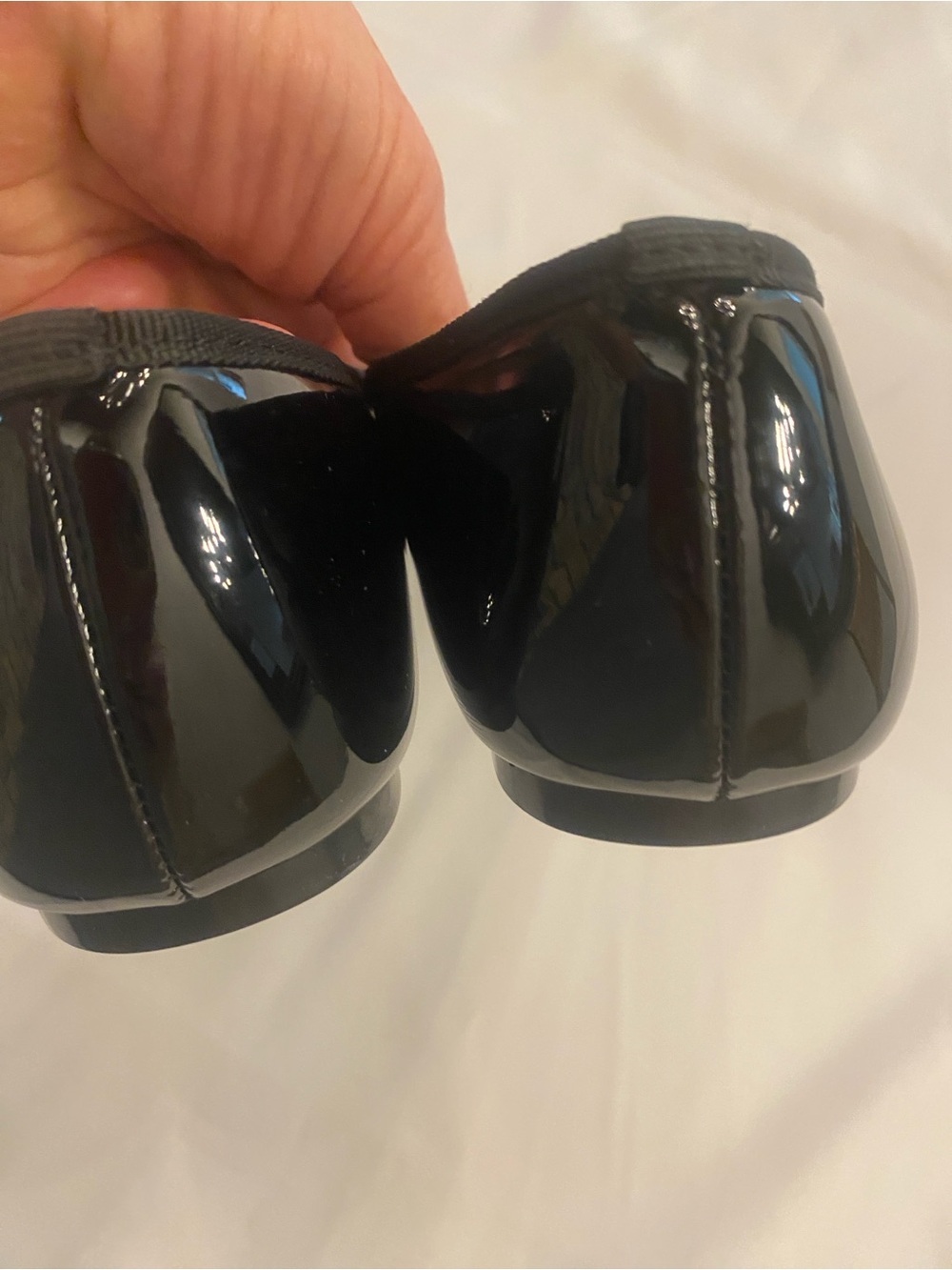Cider Women’s Black Patent Faux Leather Bow Ballet Flats New size 8 - Picture 5 of 9